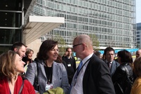 Berlaymontin edustalla.